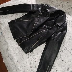 Top Shop Leather Faux Jacket